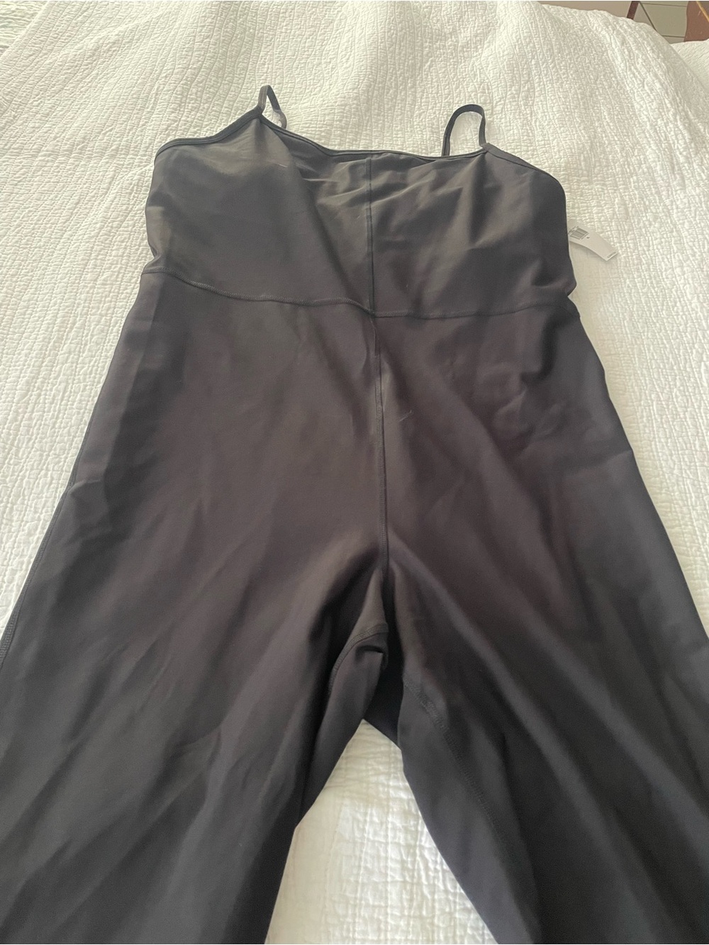 Old Navy Activewear padded Black Spaghetti-Strap Jumpsuit - Picture 3 of 4